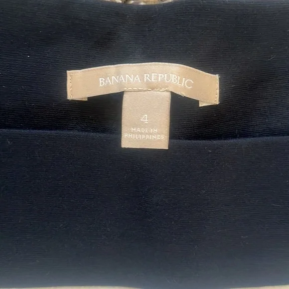 Banana Republic White and Blue Tank Dress Size 4 NWT - Picture 4 of 7